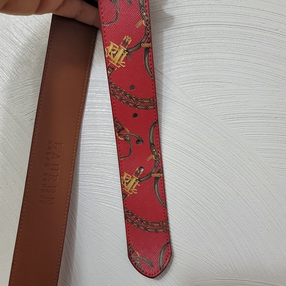 NWOT.  Ralph Lauren Red belt.  Size M.  (407) - Picture 9 of 9